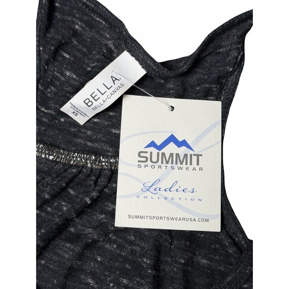 Bella Canvas Women’s Tank Top Black Size XS Nebraska Conrhuskers Black Marble - Picture 4 of 9